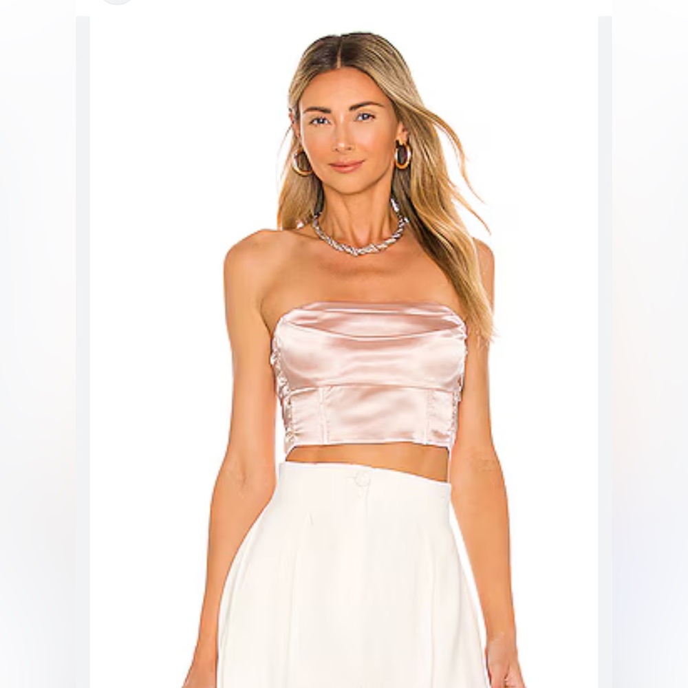 Elegant Pink Satin Top